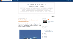 Desktop Screenshot of conniejohnnyrecollections.blogspot.com