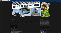 Desktop Screenshot of bluewanderjahr.blogspot.com