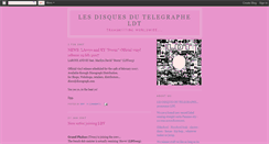Desktop Screenshot of lesdisquesdutelegraphe.blogspot.com