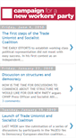 Mobile Screenshot of campaignforanewworkersparty.blogspot.com