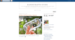 Desktop Screenshot of handicraftsguide.blogspot.com