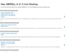 Tablet Screenshot of imac215inchcomputerreview.blogspot.com