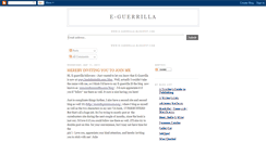 Desktop Screenshot of e-guerrilla.blogspot.com