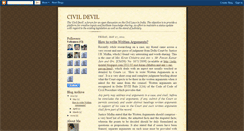 Desktop Screenshot of civildevil.blogspot.com