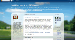 Desktop Screenshot of 365randomkindness.blogspot.com
