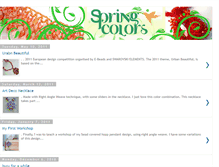 Tablet Screenshot of beadedspringcolors.blogspot.com