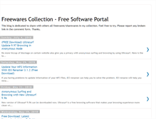 Tablet Screenshot of freewarescollection.blogspot.com