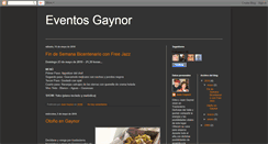 Desktop Screenshot of eventosgaynor.blogspot.com