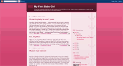 Desktop Screenshot of myfirstbabygirl.blogspot.com