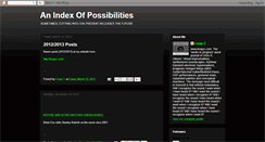 Desktop Screenshot of an-index-of-possibilities.blogspot.com