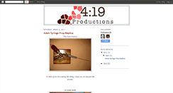 Desktop Screenshot of 419productions.blogspot.com