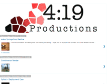 Tablet Screenshot of 419productions.blogspot.com