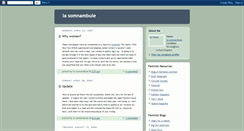 Desktop Screenshot of lasomnambule.blogspot.com