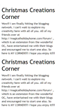 Mobile Screenshot of christmascreationscorner.blogspot.com