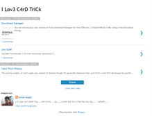 Tablet Screenshot of ilov3c4rdtrick.blogspot.com