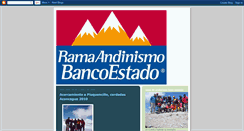 Desktop Screenshot of andinismobancoestado.blogspot.com