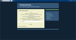 Desktop Screenshot of petzproductsales.blogspot.com