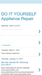 Mobile Screenshot of doityourselfappliancerepair.blogspot.com