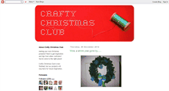 Desktop Screenshot of craftychristmasclub.blogspot.com