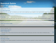 Tablet Screenshot of boondockbabble.blogspot.com