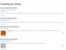 Tablet Screenshot of fumblingforwords.blogspot.com