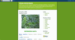 Desktop Screenshot of ervasmedicinais.blogspot.com