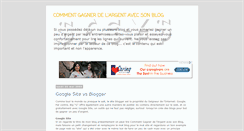 Desktop Screenshot of commentgagnerargentblog.blogspot.com