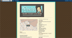 Desktop Screenshot of blondiesfrozenyogurt.blogspot.com