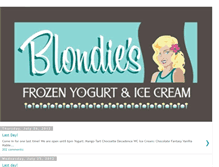 Tablet Screenshot of blondiesfrozenyogurt.blogspot.com