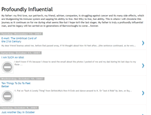 Tablet Screenshot of profoundlyinfluential.blogspot.com