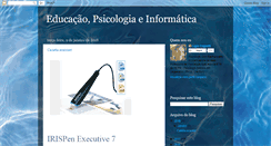 Desktop Screenshot of educacaopsicologiaeinformatica.blogspot.com