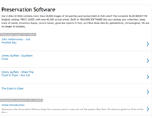 Tablet Screenshot of preservationsoftware.blogspot.com