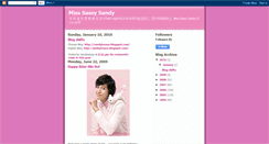 Desktop Screenshot of miss-sassy-sandy.blogspot.com