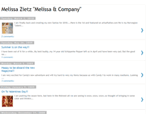 Tablet Screenshot of melissazietz.blogspot.com