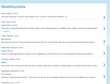 Tablet Screenshot of lifewithlucretia.blogspot.com