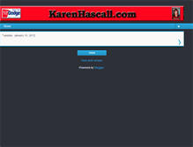 Tablet Screenshot of karenhascall.blogspot.com