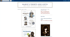 Desktop Screenshot of maries31gifts.blogspot.com