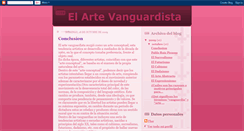 Desktop Screenshot of elartevanguardista.blogspot.com
