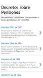Mobile Screenshot of decretospensiones.blogspot.com