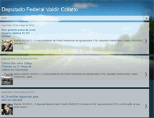 Tablet Screenshot of deputadofederalvaldircolatto.blogspot.com