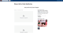 Desktop Screenshot of meangirlsclubgalleries.blogspot.com