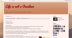 Desktop Screenshot of lifeisnotavacation.blogspot.com
