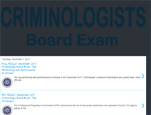 Tablet Screenshot of criminologistsboardexamresults.blogspot.com