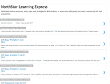 Tablet Screenshot of northstar-learning-express.blogspot.com