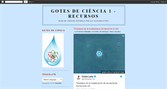 Desktop Screenshot of gotesdeciencia.blogspot.com