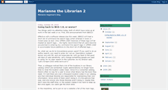 Desktop Screenshot of mariannelibrarian2.blogspot.com