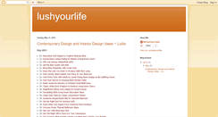 Desktop Screenshot of lushyourlife.blogspot.com