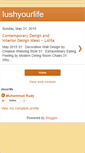 Mobile Screenshot of lushyourlife.blogspot.com