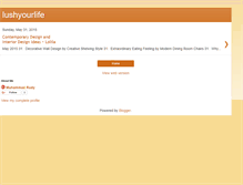 Tablet Screenshot of lushyourlife.blogspot.com