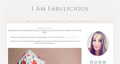 Desktop Screenshot of iamfabulicious.blogspot.com